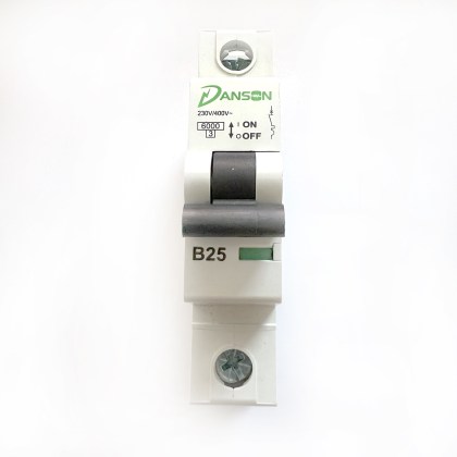 Danson Creator DBYB125 Black Clip B25 25A 25 Amp MCB Circuit Breaker Type B